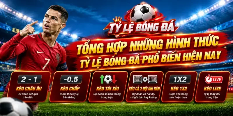 Tổng hợp những hình thức tỷ lệ bóng đá phổ biến hiện nay